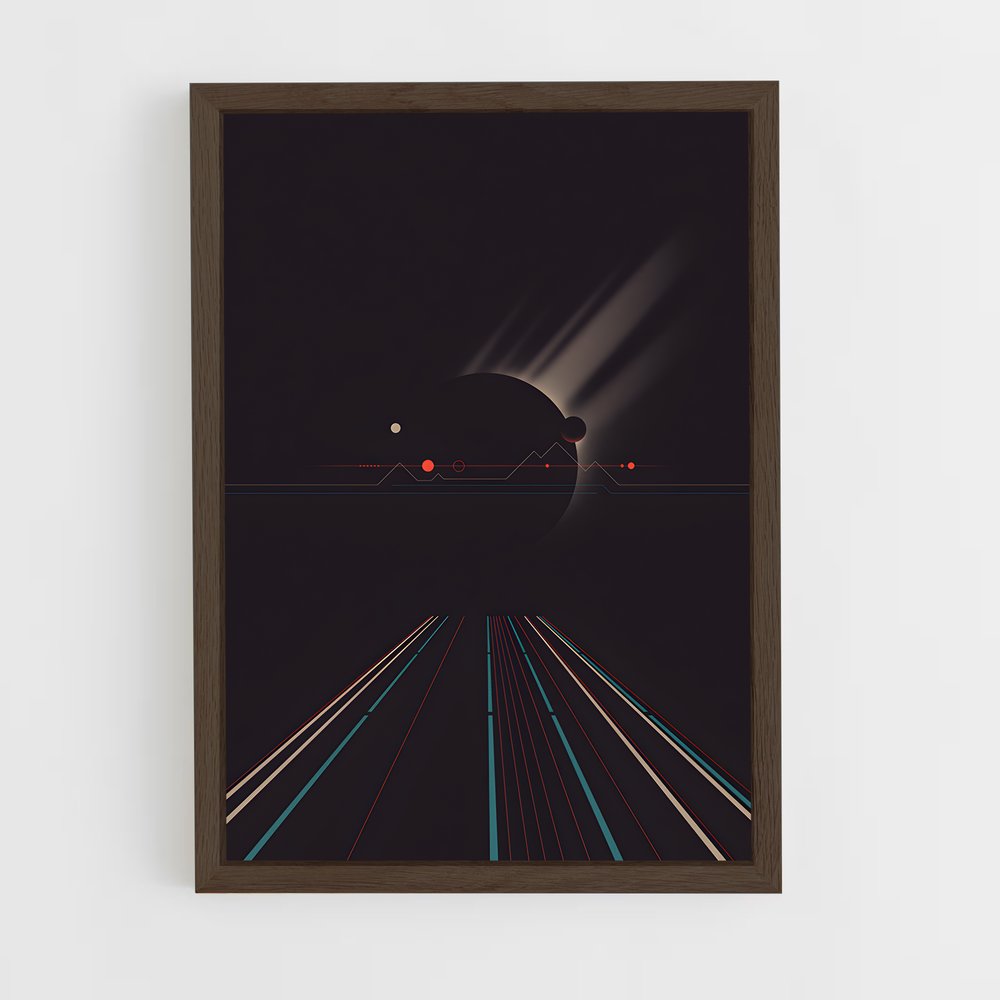 Poster Minimaliste de l'espace énigmatique – affiche Art spatial (vue 5)